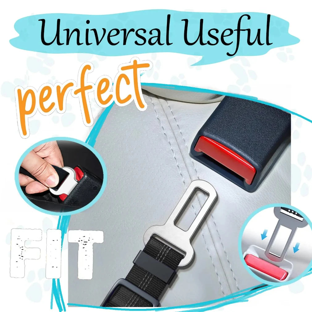 Adjustable Heavy Duty Striped Nylon Dog Car Seat Belt Traction Rope for All Breeds Safe Car Rides