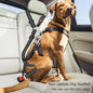 Adjustable Heavy Duty Striped Nylon Dog Car Seat Belt Traction Rope for All Breeds Safe Car Rides