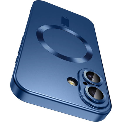Magsafe Compatible Wireless Charge Phone Case for iPhone 16/15/14/13/12/11 pro Max plus - Magnetic Shockproof Silicone Cover with Camera Protection