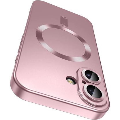 Magsafe Compatible Wireless Charge Phone Case for iPhone 16/15/14/13/12/11 pro Max plus - Magnetic Shockproof Silicone Cover with Camera Protection