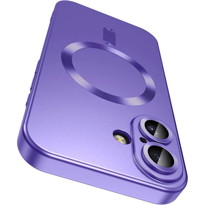 Magsafe Compatible Wireless Charge Phone Case for iPhone 16/15/14/13/12/11 pro Max plus - Magnetic Shockproof Silicone Cover with Camera Protection